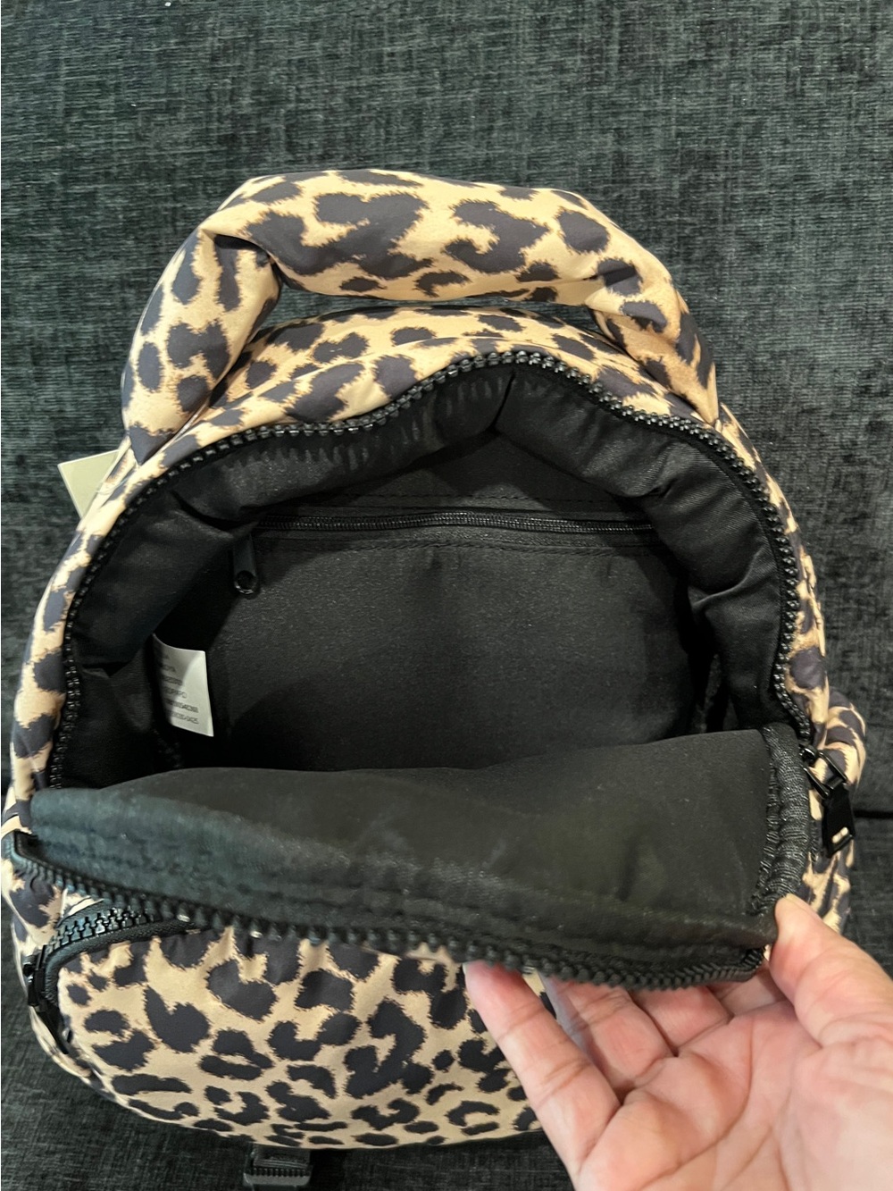 Leopard-Print Puffy
Mini Backpack - Picture 3 of 5
